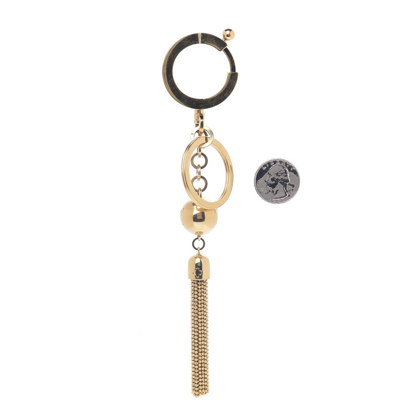 Goldtone Swing Key Holder and Bag Charm