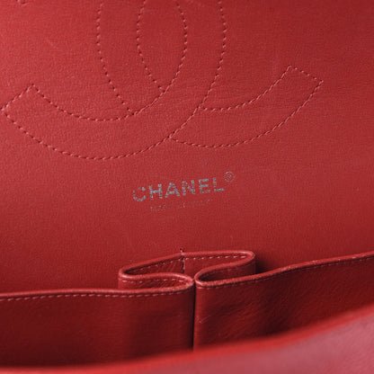 Chanel Caviar Quilted Jumbo Double Flap Red 8 of 10