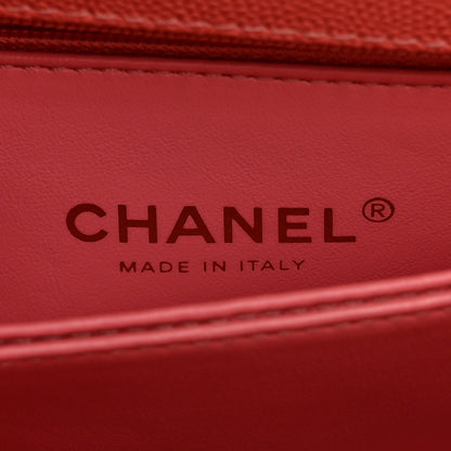 Chanel Caviar Quilted Mini Coco Handle Flap Dark Pink 6 of 10
