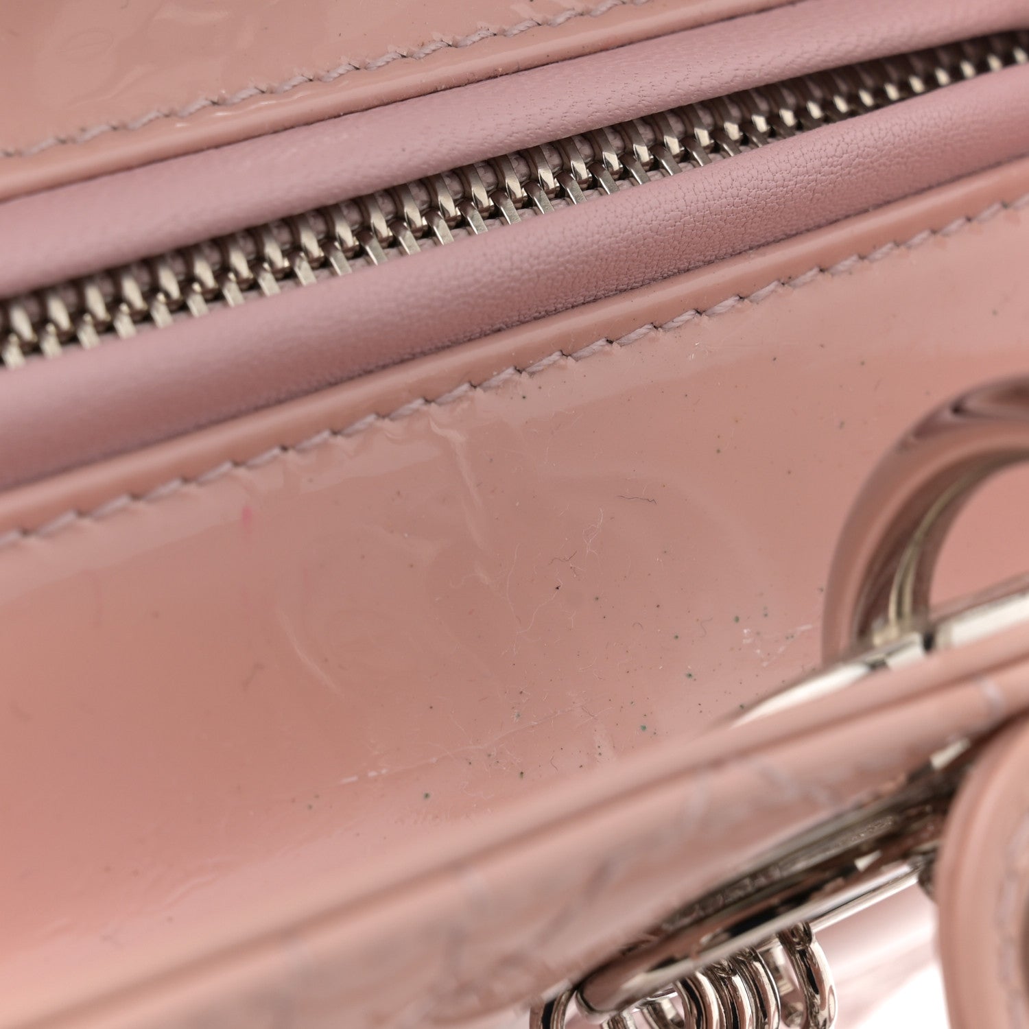 Christian Dior Patent Cannage Medium Lady Dior Rose Clair 11 of 11