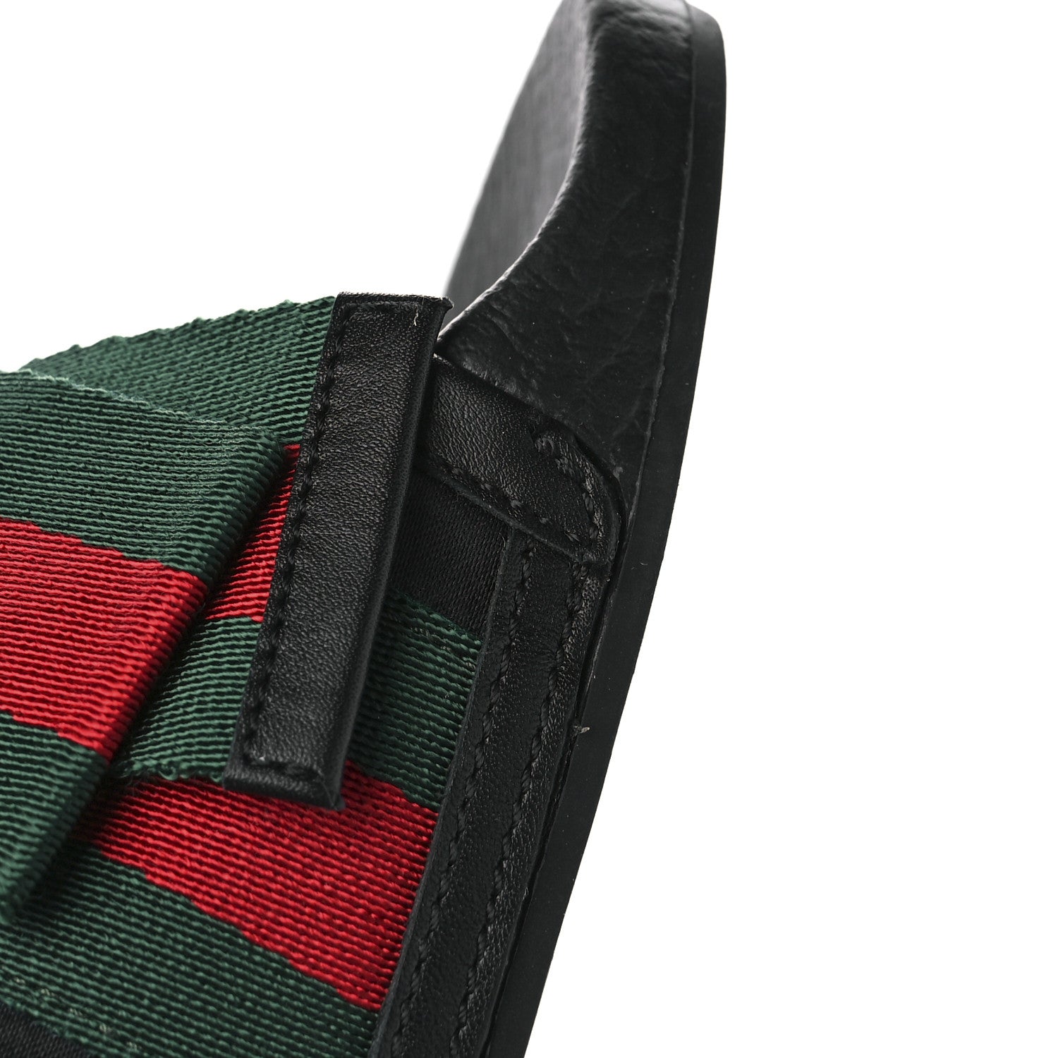 Gucci Satin Web Bow Slide Sandals 35 Black 8 of 9