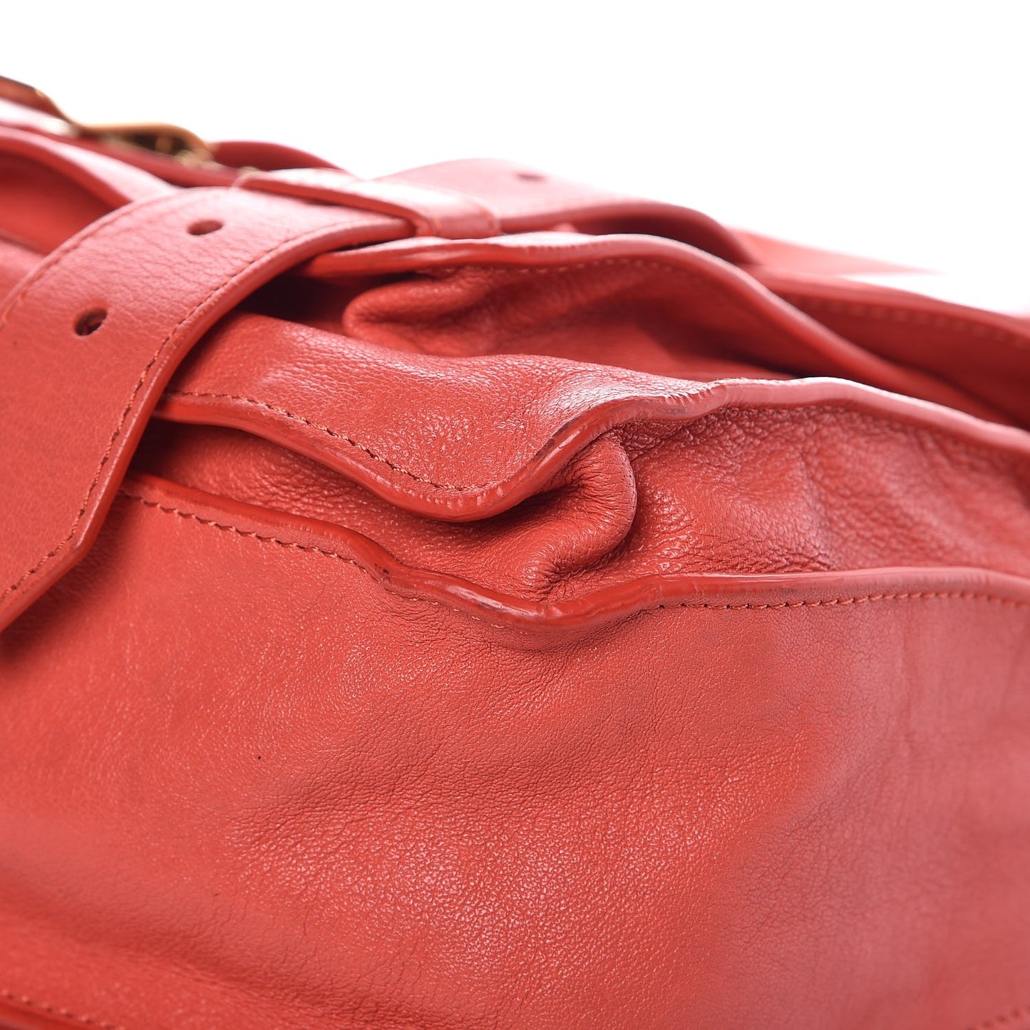 Lambskin Medium PS1 Satchel Deep Coral