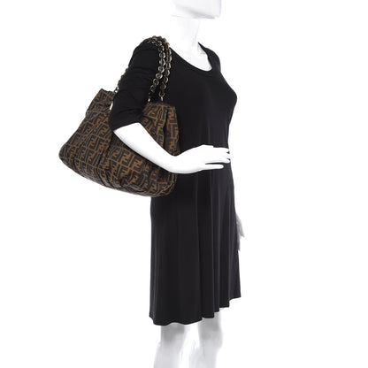 Fendi Zucca Mia Tote Tobacco 2 of 8