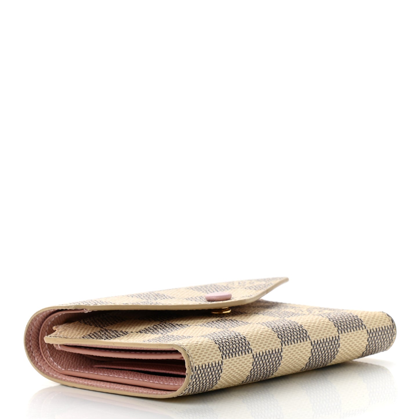 Damier Azur Victorine Wallet Rose Ballerine