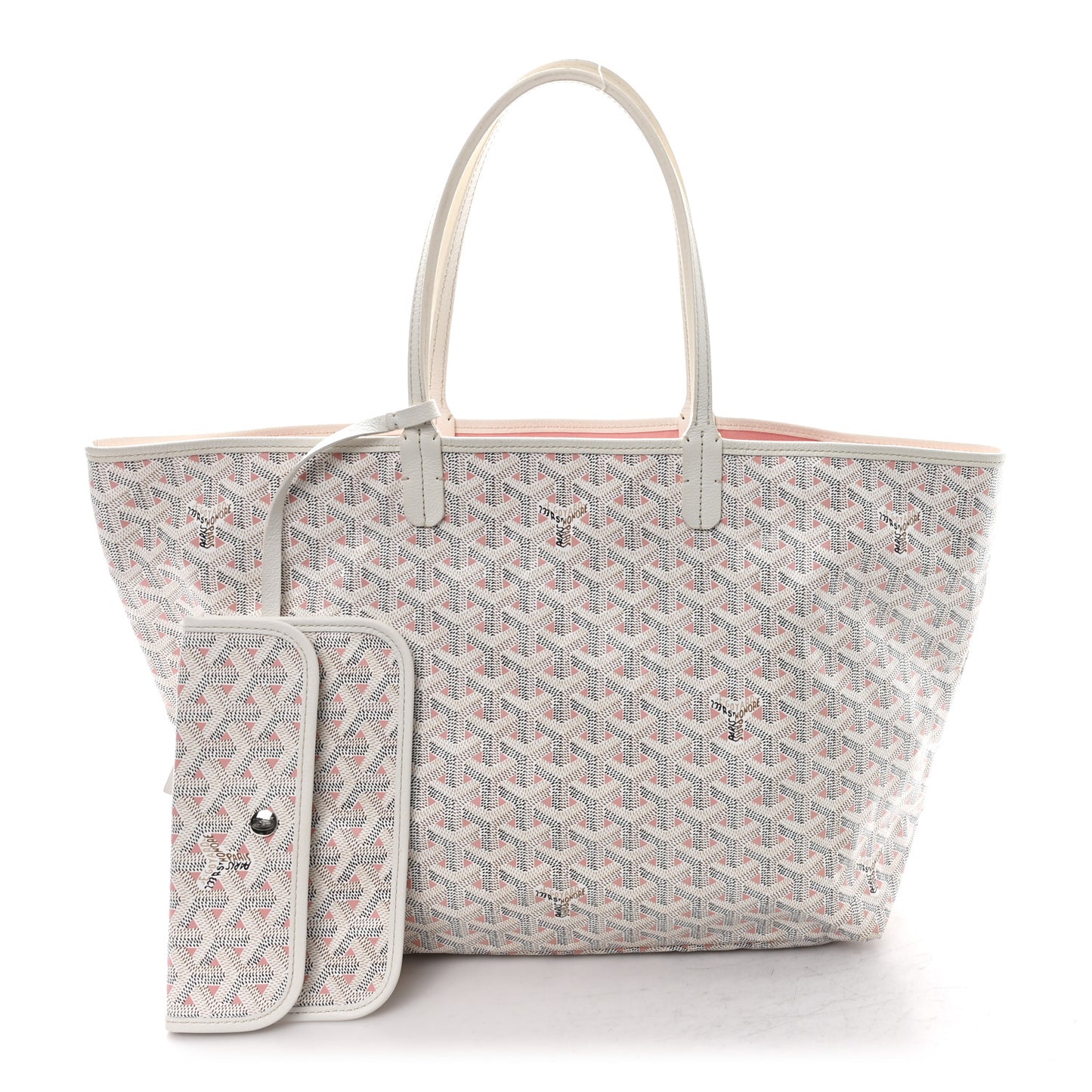 Goyardine Saint Louis Claire Voie PM White Pink