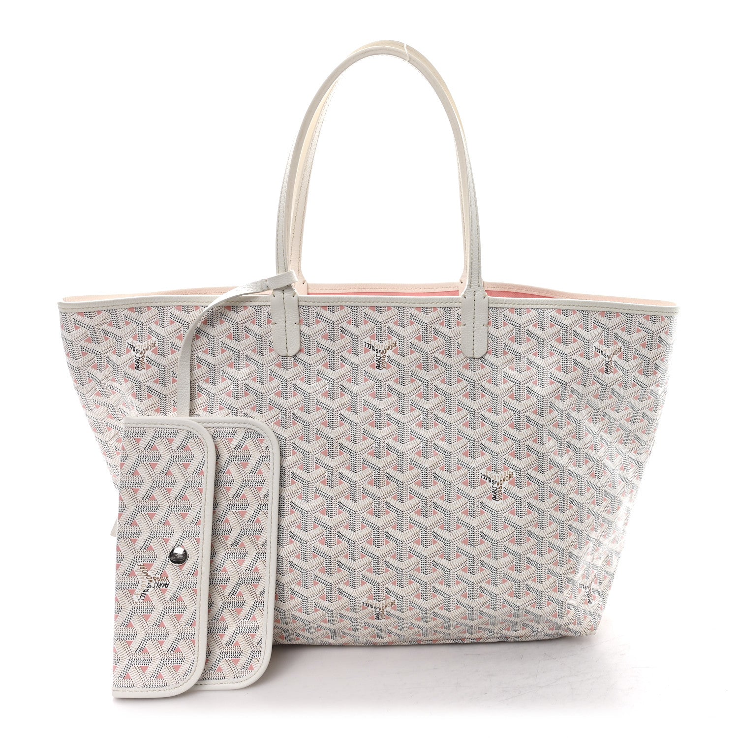 Goyard Goyardine Saint Louis Claire Voie PM White Pink 3 of 11