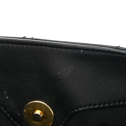Chanel Calfskin Quilted Drawstring Bucket Bag Black 12 of 15