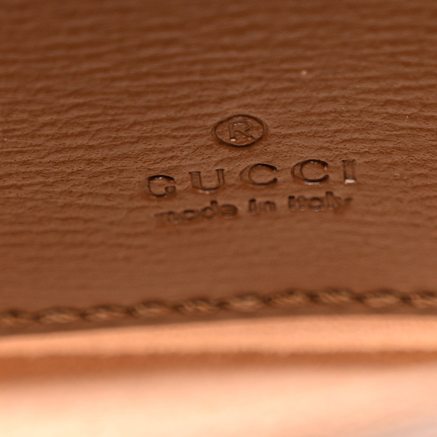 GG Supreme Monogram Azalea Calfskin Web Horsebit 1955 Wallet On Strap Beige Ebony Brown Sugar