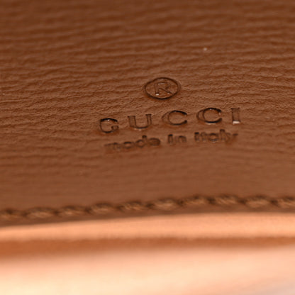 Gucci GG Supreme Monogram Azalea Calfskin Web Horsebit 1955 Wallet On Strap Beige Ebony Brown Sugar 6 of 10