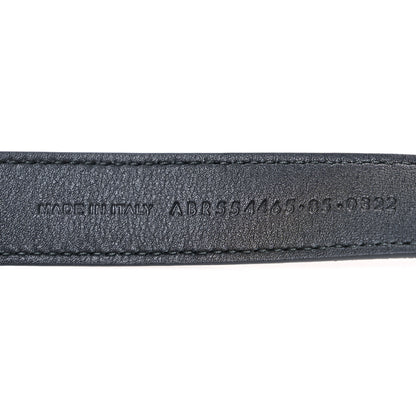 Saint Laurent Suede Monogram Cassandre Extra Thin Square Buckle Belt 85 34 Black 6 of 6