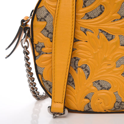 Gucci GG Supreme Monogram Arabesque Mini Chain Shoulder Bag Beige Yellow 12 of 21