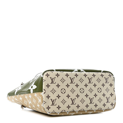 Louis Vuitton Monogram Giant Neverfull MM Kaki 3 of 4