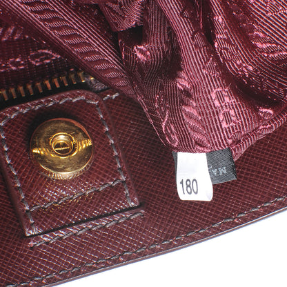 Prada Saffiano Lux Medium Tote Bordeaux 7 of 7