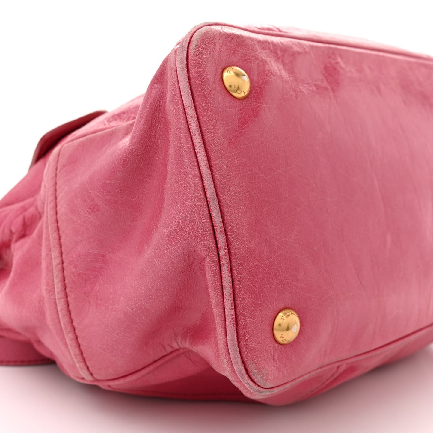 Vitello Shine Shopping Satchel Peonia