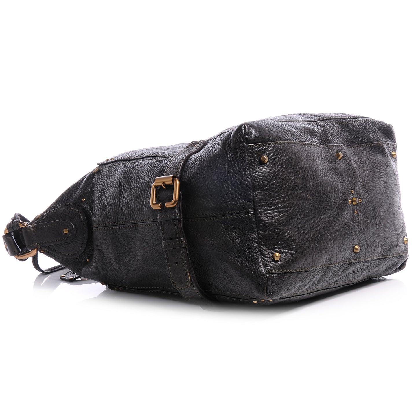 Leather Paddington Hobo Dark Green