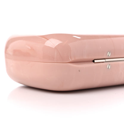 Alexander McQueen PVC Marble Skull Box Clutch Rose Pink 7 of 9