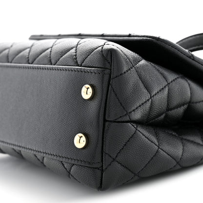 Chanel Caviar Quilted Mini Coco Handle Flap Black 10 of 10