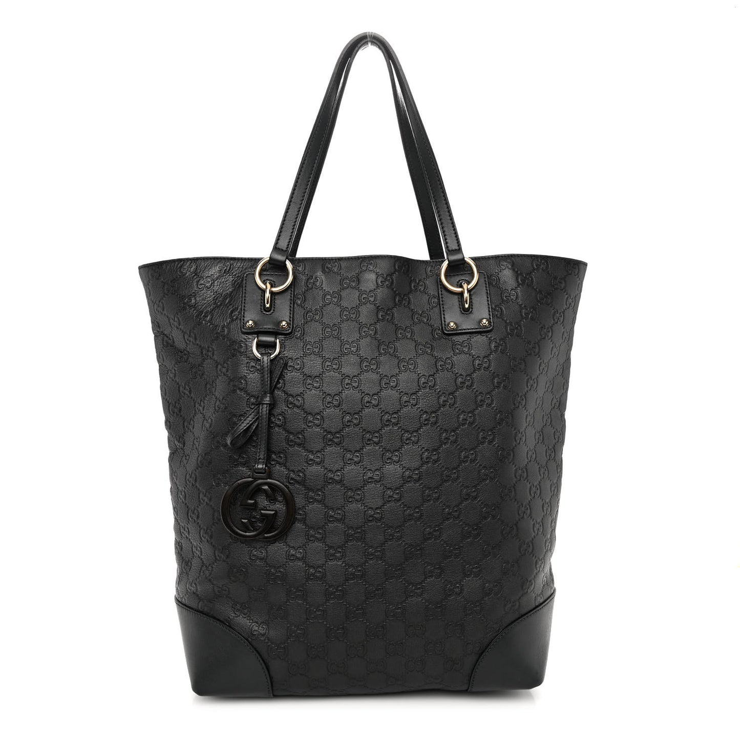 Guccissima Large Interlocking G Tote Dark Green