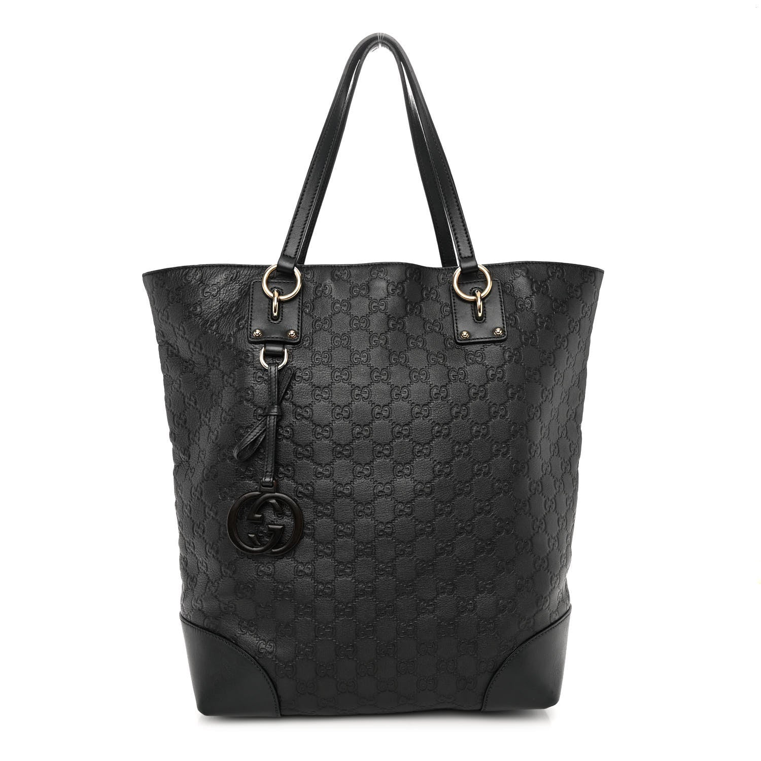 Gucci Guccissima Large Interlocking G Tote Dark Green 1 of 9