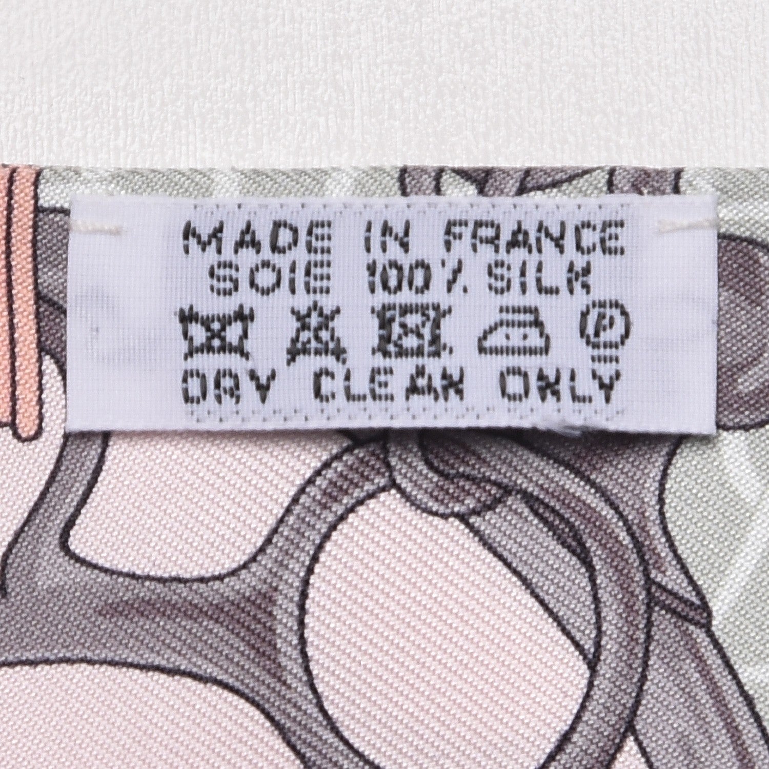 Hermes Silk La Promenade Du Matin Twilly Noir Rose Poudre Celadon 3 of 5