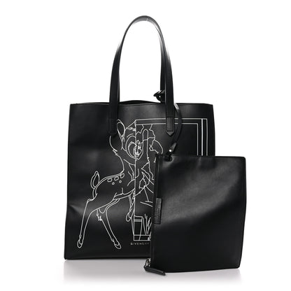 Givenchy Calfskin Bambi Print Medium Stargate Shopper Tote Black 3 of 10