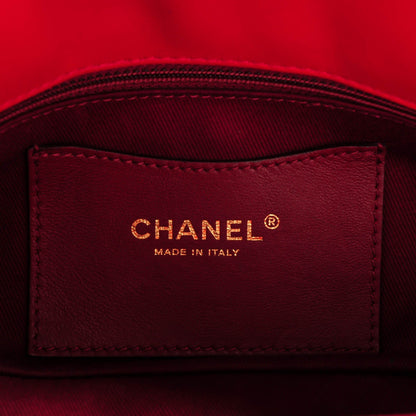 Chanel Lambskin Quilted Medium Just Mademoiselle Red 8 of 9