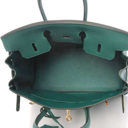 Hermes Togo Birkin 25 Malachite 7 of 35