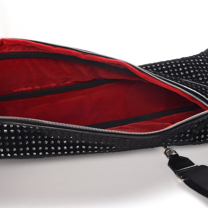 Saint Laurent Velour Crystal Guitar Case Black 7 of 9
