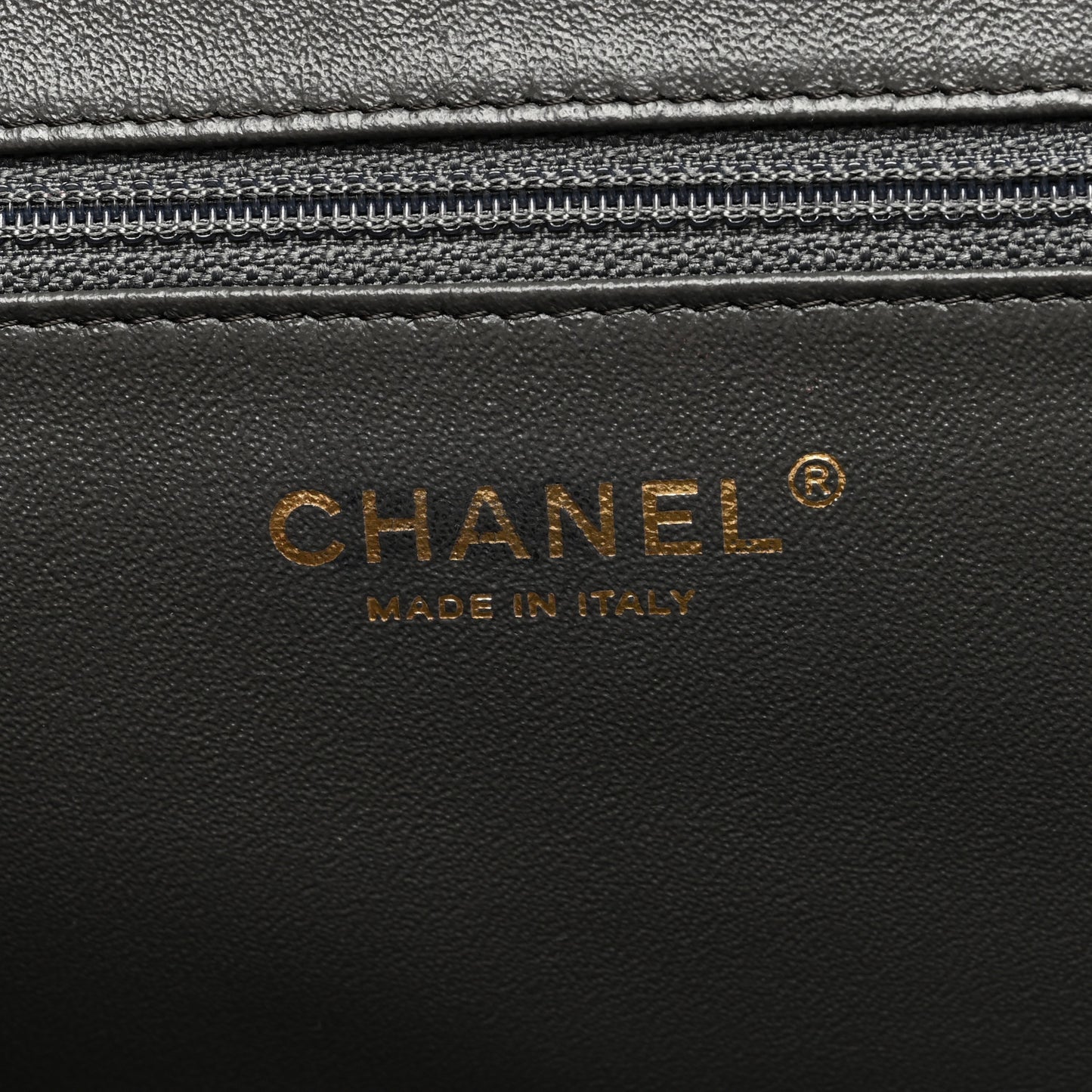 Caviar Quilted Clutch Dark Khaki
