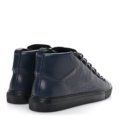 Balenciaga Agneau Arena Opaque Mens High Top Sneakers 43 Bleu Obscur 5 of 9