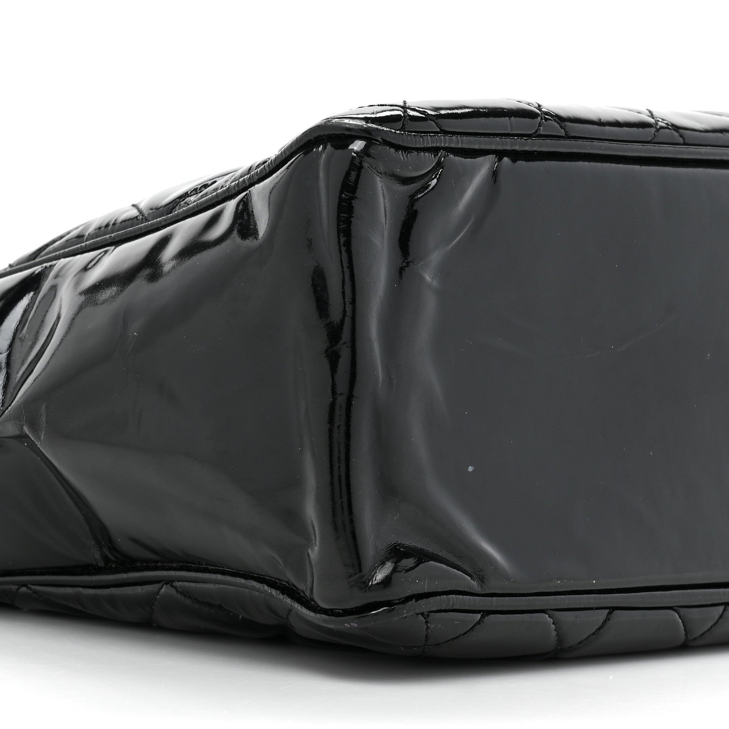 Chanel Patent Quilted Tote Black 10 of 17