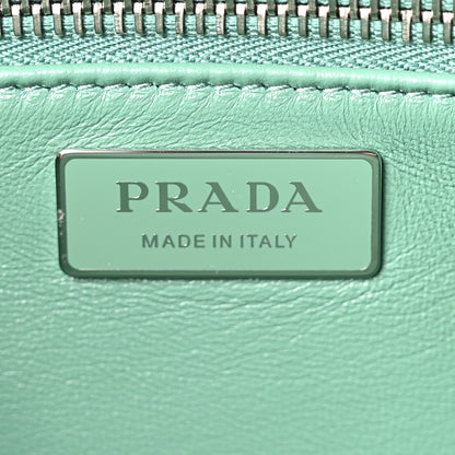 Prada Nappa Antique Medium Re-Edition 2001 Two Handle Bag Green 6 of 10
