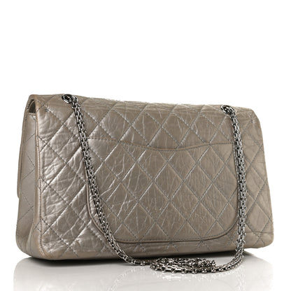 Chanel Metallic Aged Calfskin Quilted 2.55 Reissue 227 Flap Grey 3 of 16