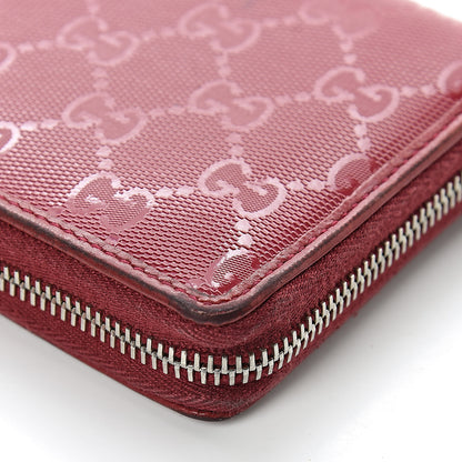 Gucci Imprime Monogram GG Pierce Zip Around Wallet Red 9 of 11