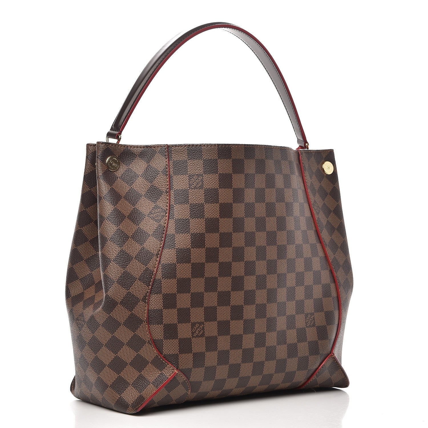 Louis Vuitton Damier Ebene Caissa Hobo Cherry 3 of 14