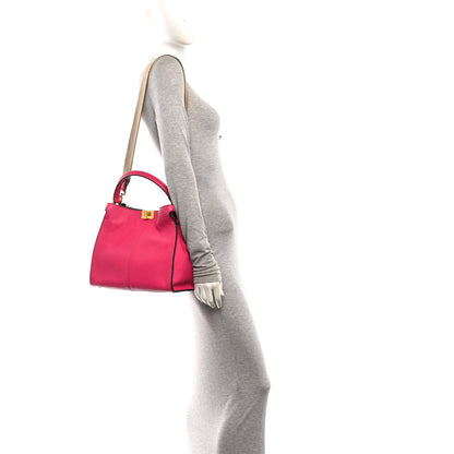 Fendi Cuoio Romano Selleria Medium Peekaboo X-Lite Fuxia 2 of 10