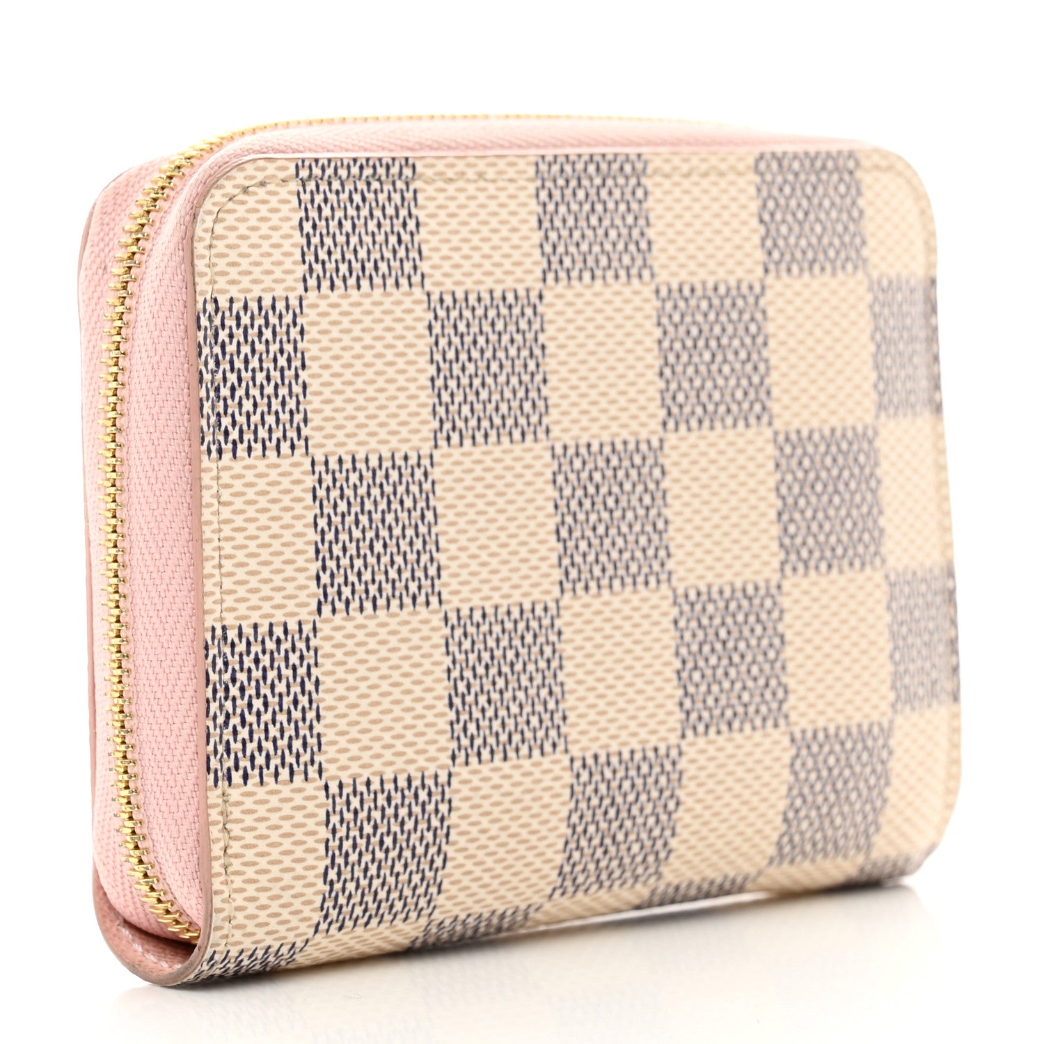 Louis Vuitton Damier Azur Zippy Coin Purse Rose Ballerine 3 of 7