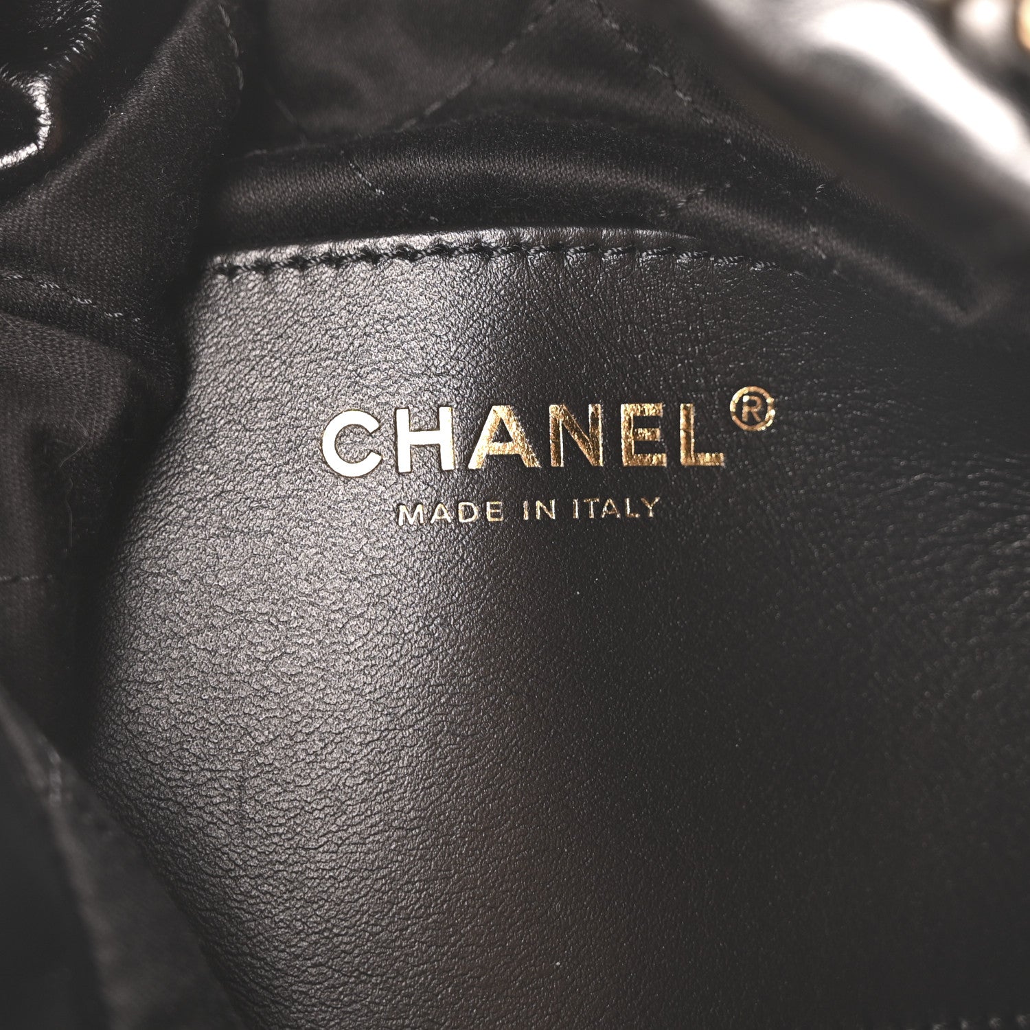 Chanel Shiny Calfskin Quilted Mini Chanel 22 Black 6 of 11