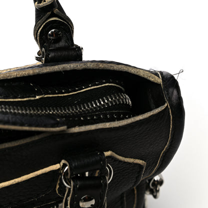 Balenciaga Supple Grained Calfskin Classic Silver Hardware Highlight Mini City Black 17 of 20