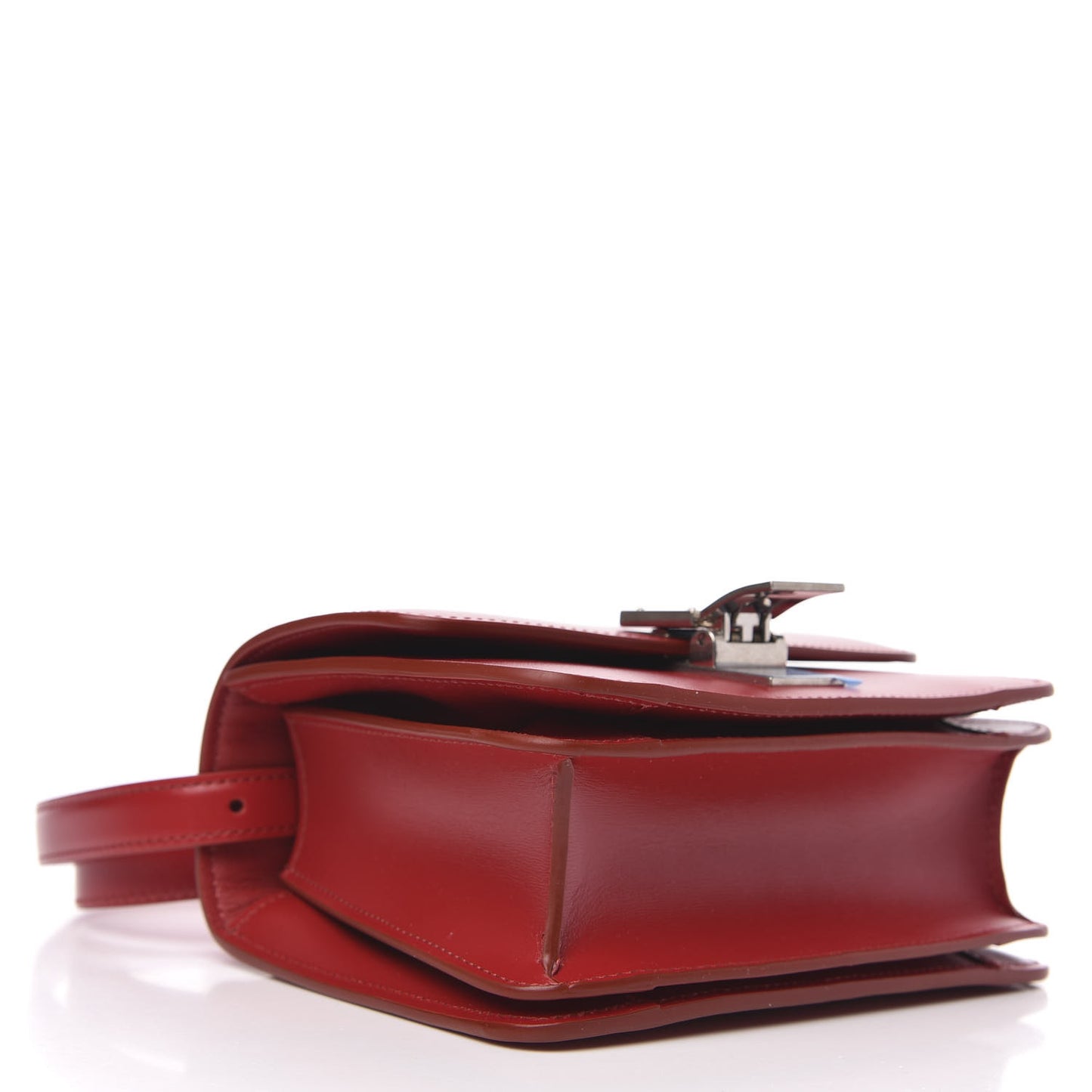 Box Calfskin Small Classic Box Flap Bag Red