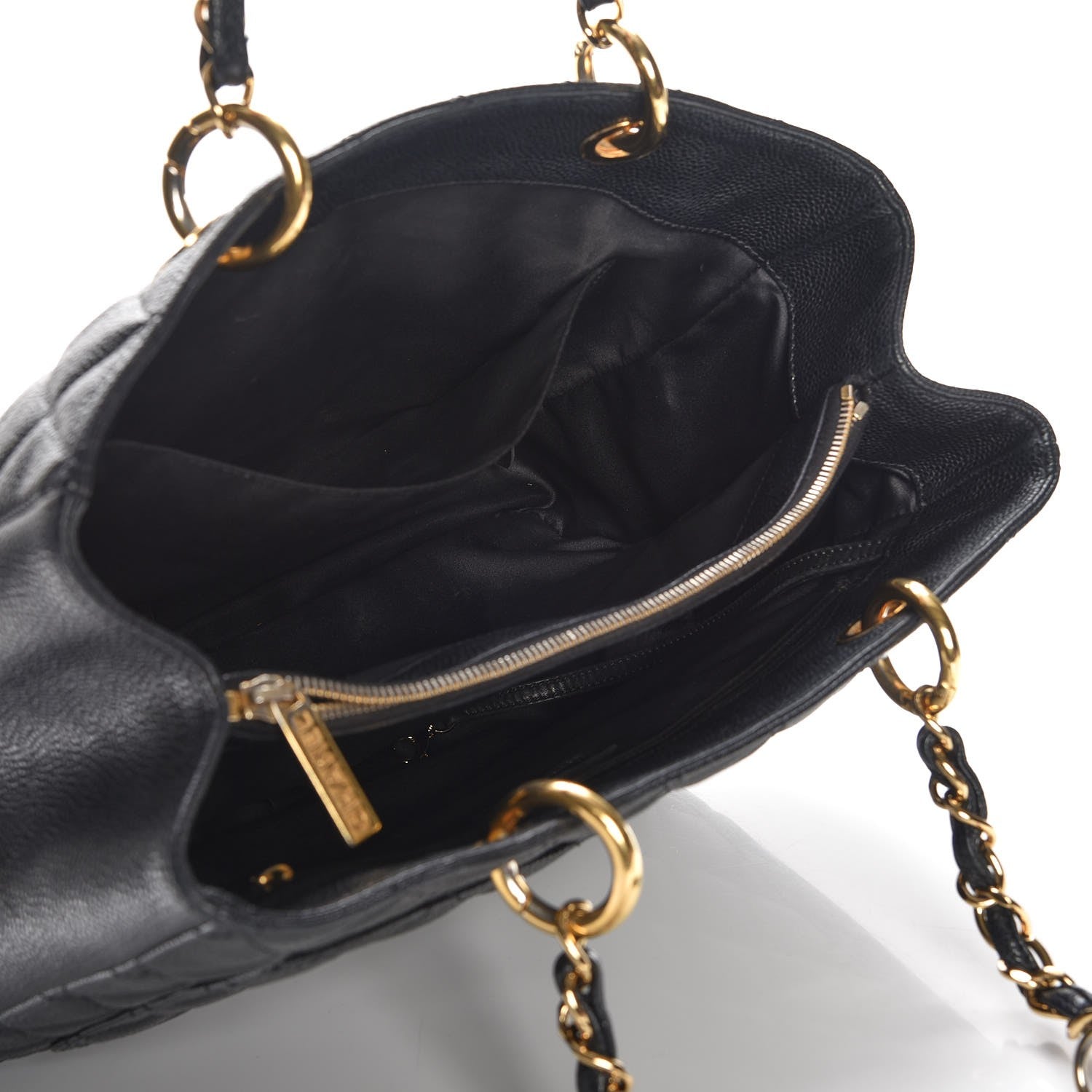 Chanel Caviar Quilted Grand Shopping Tote GST Black 5 of 8