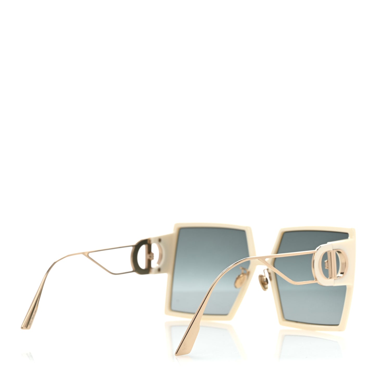 Square 30 Montaigne SU Sunglasses White