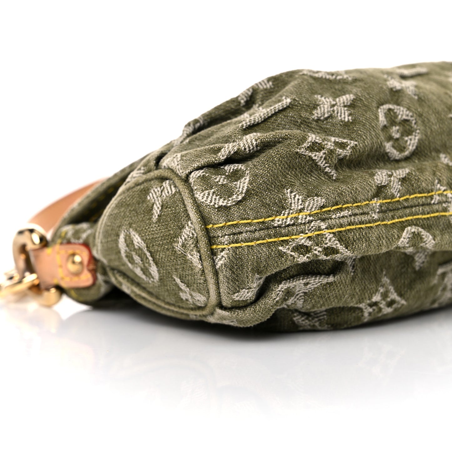 Monogram Denim Mini Pleaty Lichen