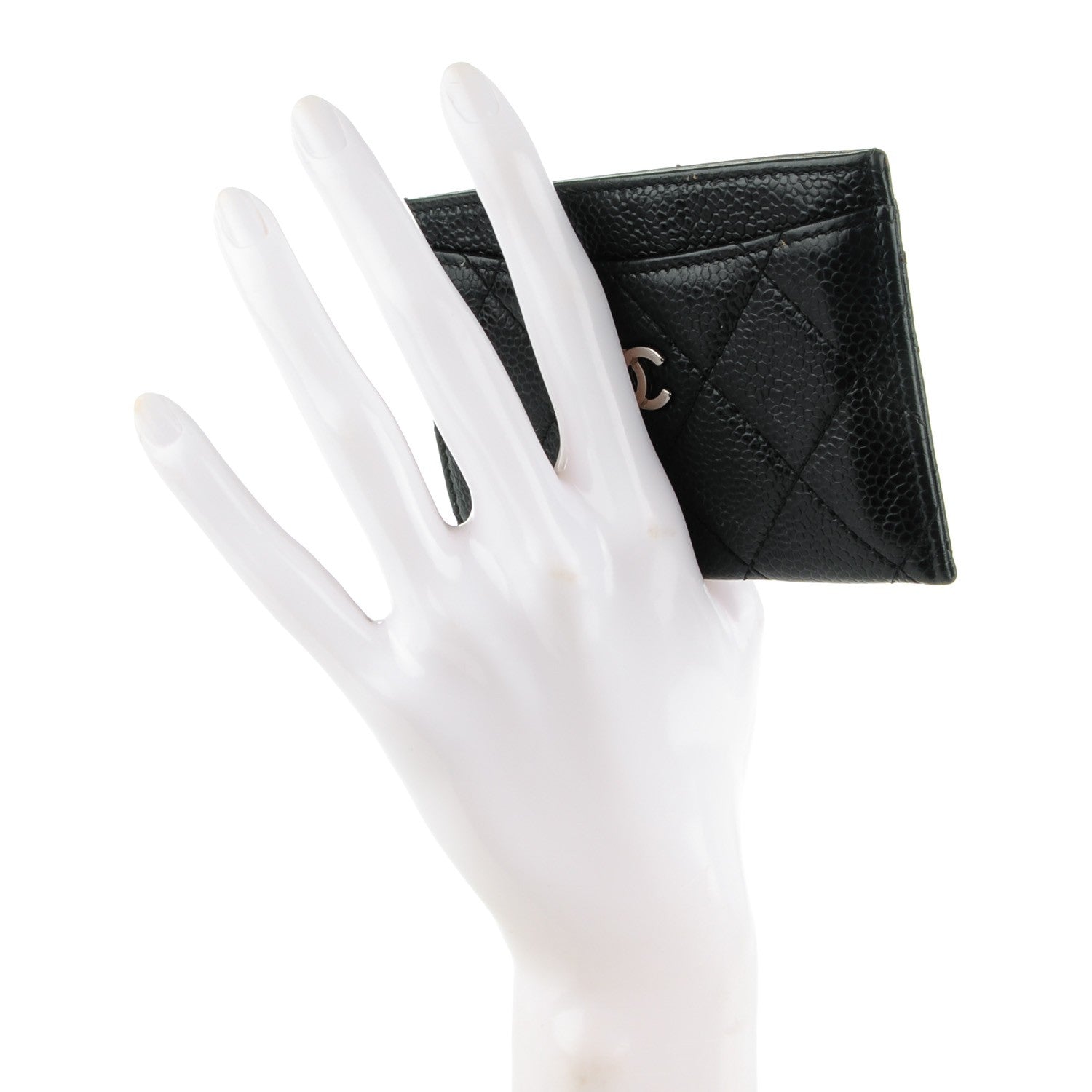 Chanel Caviar Quilted Card Holder Black 2 of 9