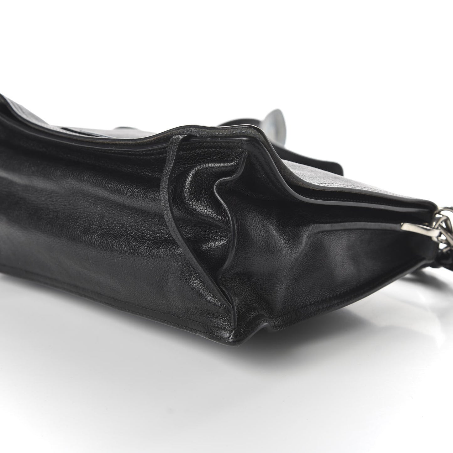 Glace Calf Etiquette Flap Black Astrale