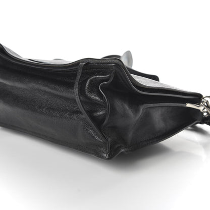 Prada Glace Calf Etiquette Flap Black Astrale 7 of 10