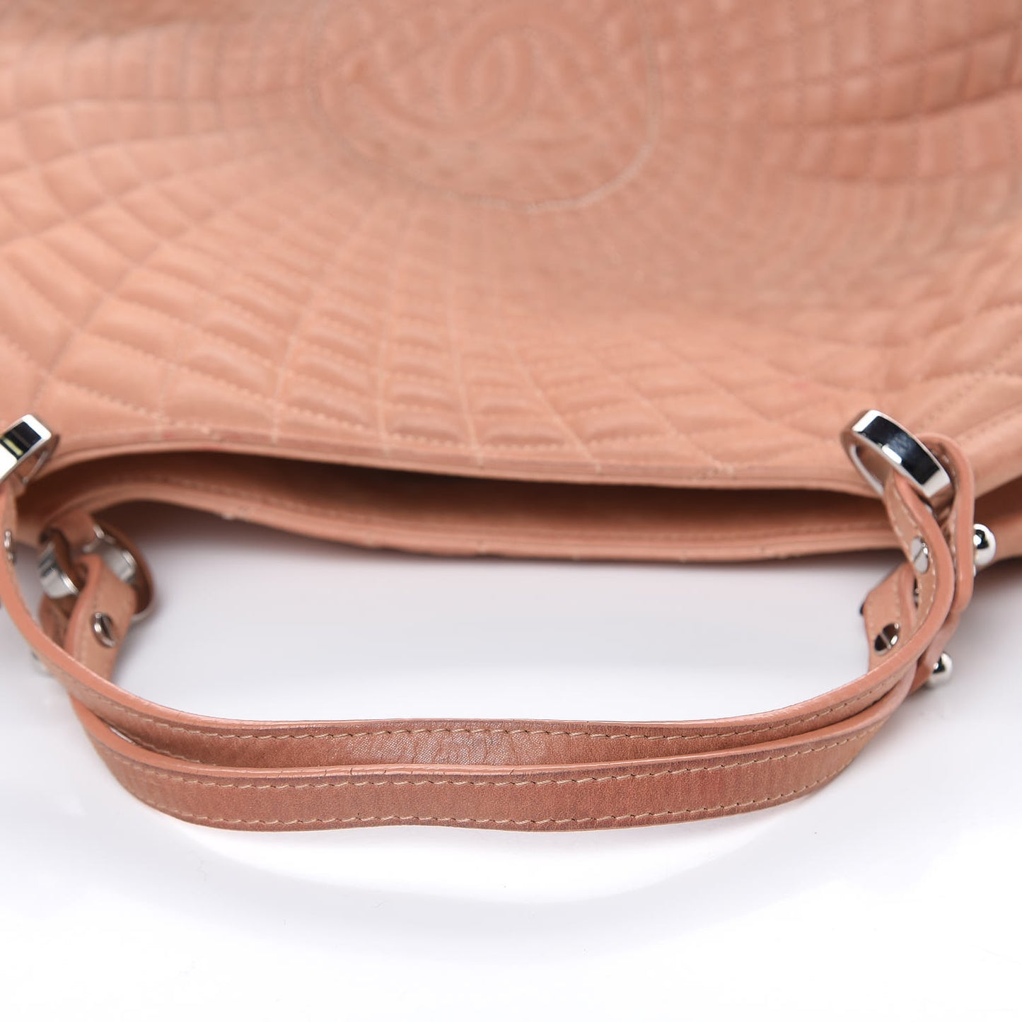 Iridescent Calfskin Large Sea Hit Tote Pink