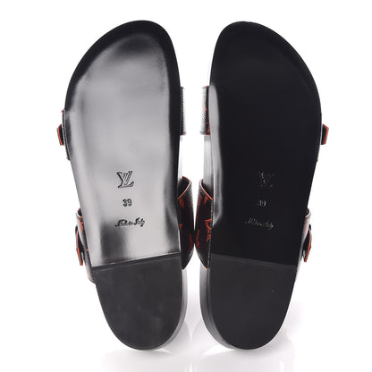 Louis Vuitton Catogram Bom Dia Mule 39 Black Marron 5 of 8