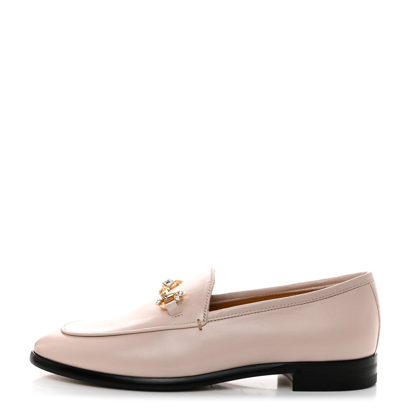 Malaga Kid Crystal Horsebit Womens Jordaan Loafers 37.5 Pink Hibiscus