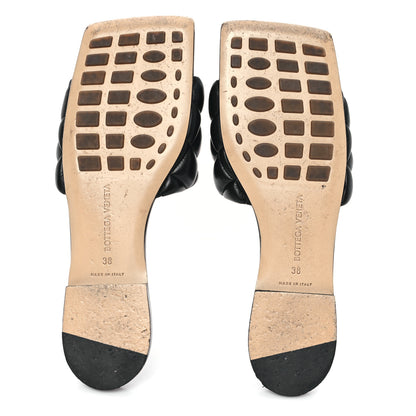 Bottega Veneta Nappa Matelasse Padded Flat Sandals 38 Black 6 of 10